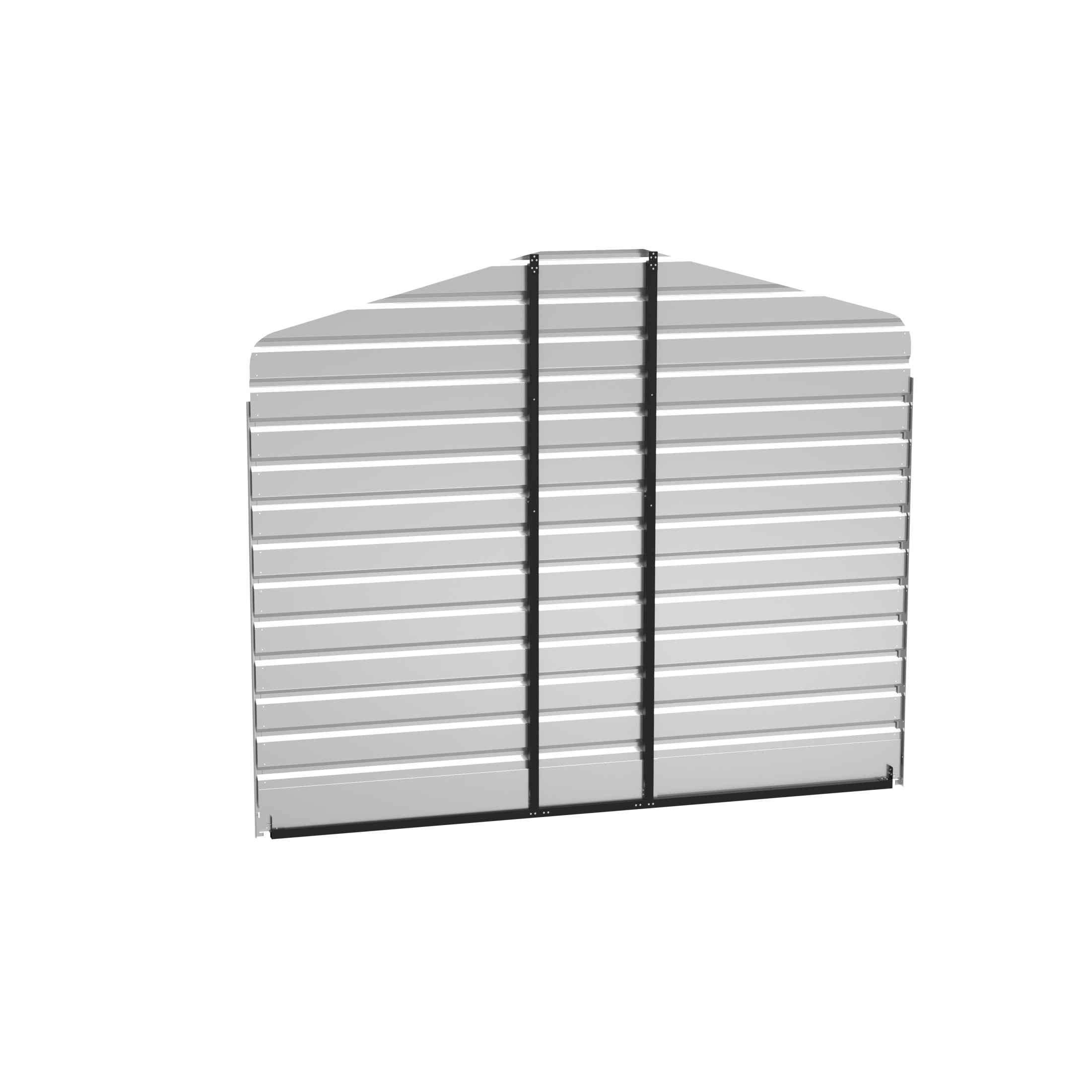 Arrow 12 x 9 x 9 ft Clear Rear Wall Kit For Steel Carport