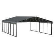 Arrow Carport, 20 ft. x 29 ft. x 9 ft. Charcoal