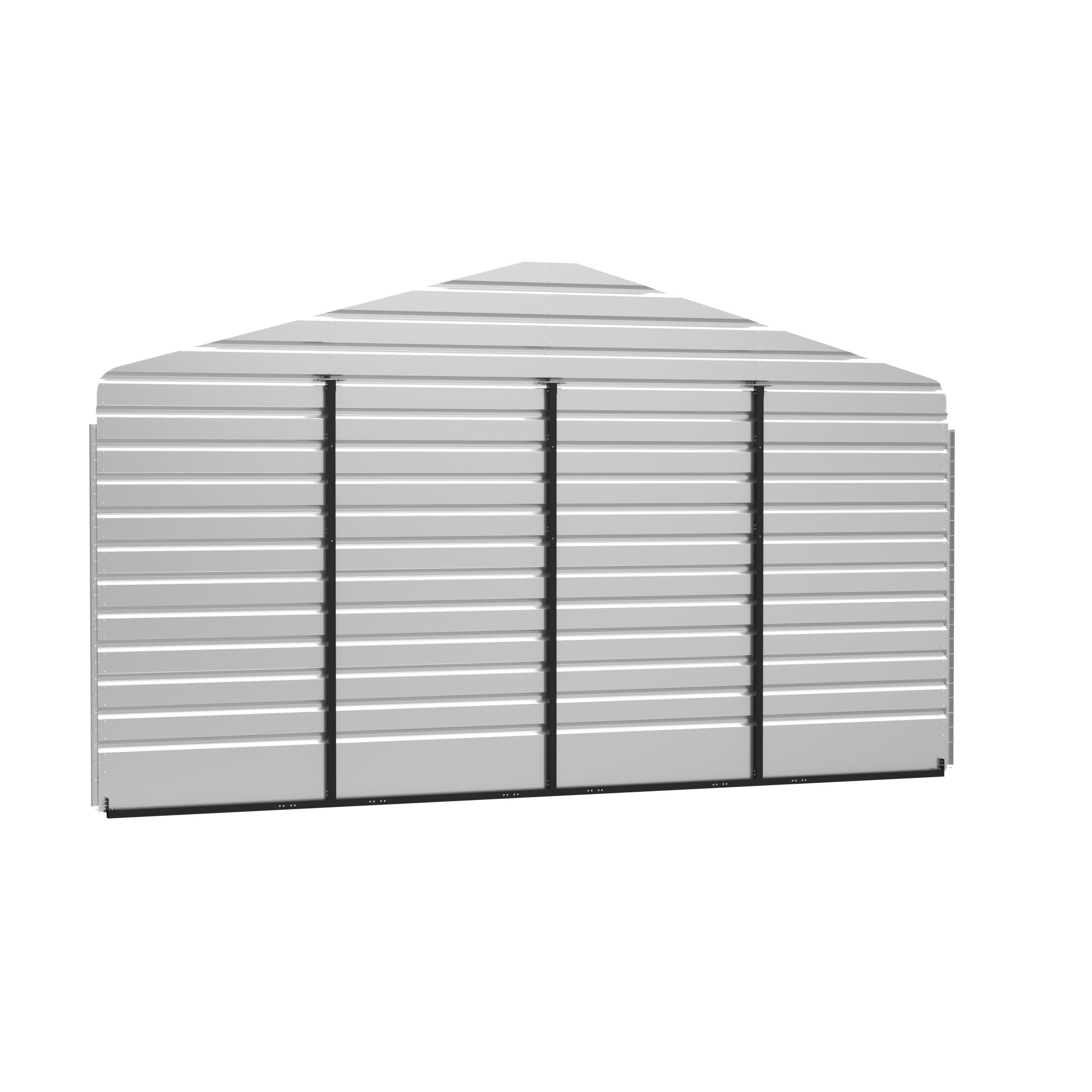 Arrow 20 x 9 ft Charcoal Rear Wall Kit For Steel Carport