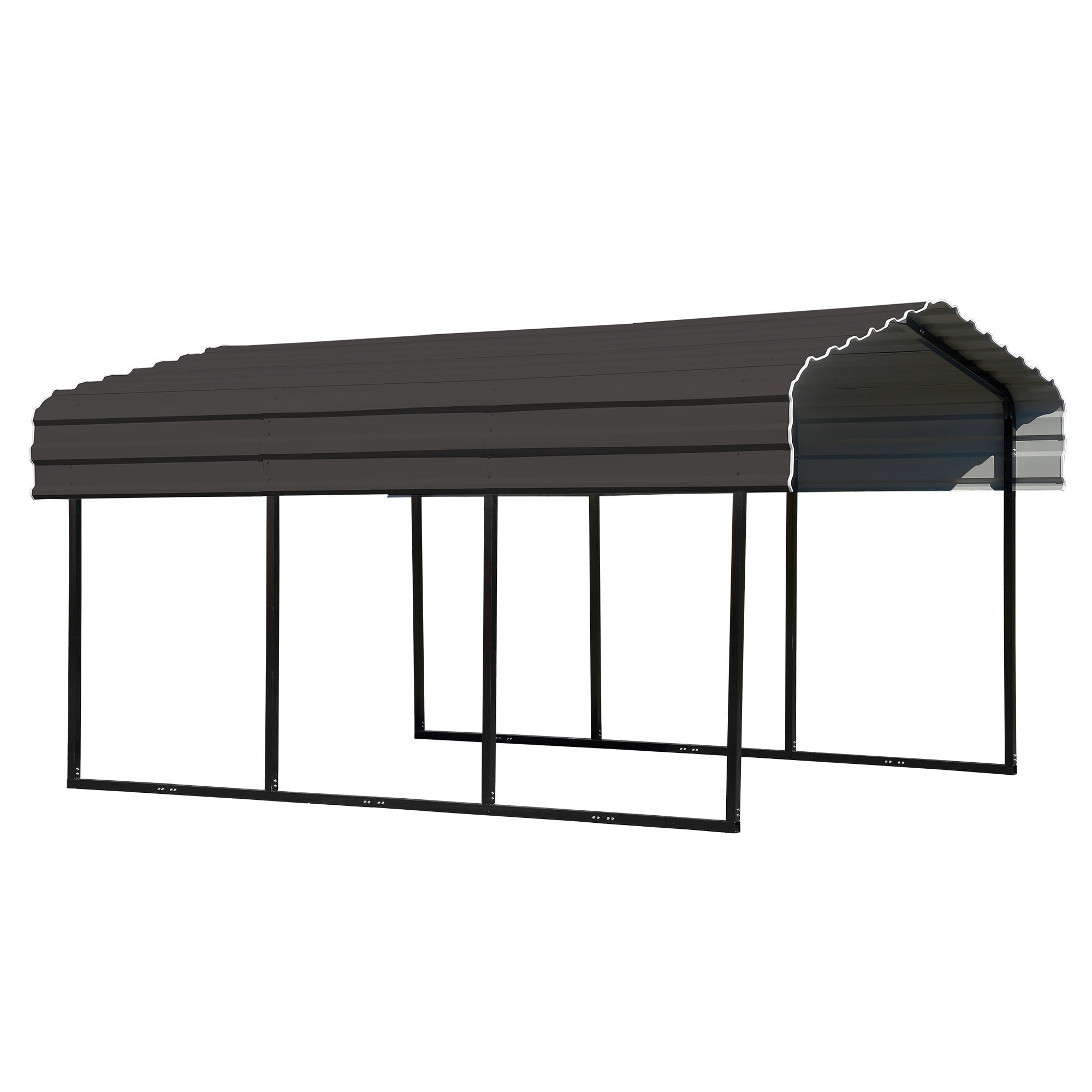 Arrow 10 x 15 x 7 ft Charcoal Carport