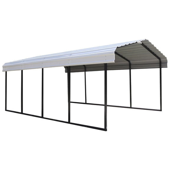 Arrow 20 x 12 x 7 ft Eggshell Carport