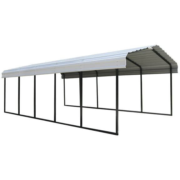 Arrow 24 x 12 x 7 ft Eggshell Carport