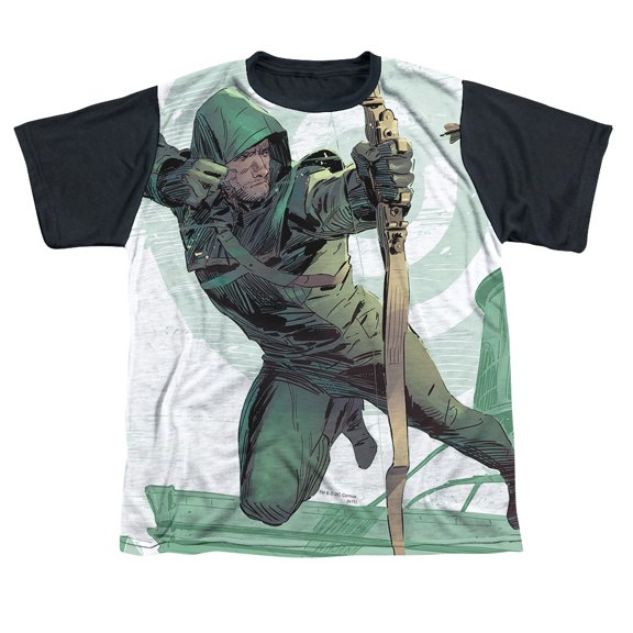 Arrow - City Bullseye - Youth Short Sleeve Black Back Shirt - Medium