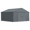 thumbnail image 1 of Arrow Classic 12 x 12 x 8 ft Charcoal Steel Storage Shed, 1 of 20
