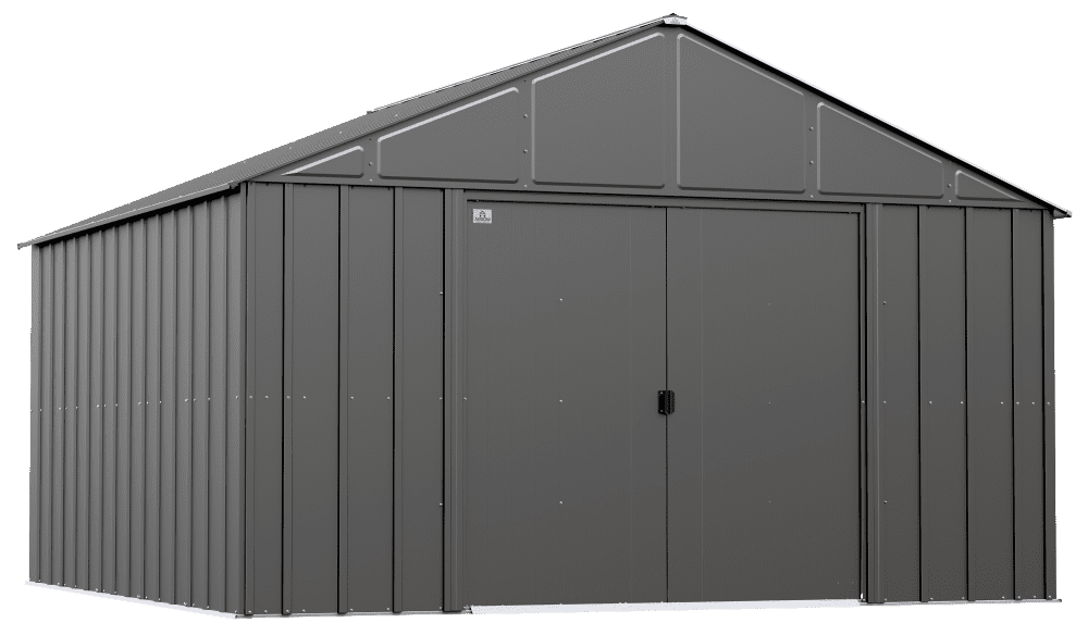 12' x 12' Charcoal Steel Storage Shed Kit