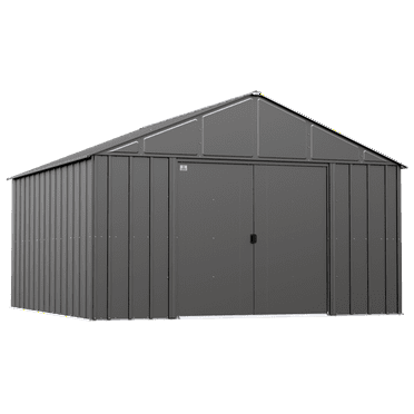 Arrow Classic Metal Shed, 12 x 12, Charcoal