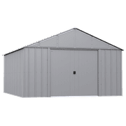 Arrow Classic Metal Shed, 12 x 14, Flute Grey