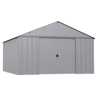 Arrow Classic Metal Shed, 12 x 14, Flute Grey