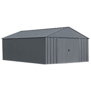 Arrow Classic 12 x 17 x 8 ft Charcoal Steel Storage Shed