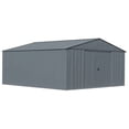 thumbnail image 1 of Arrow Classic 14 x 14 x 7 ft Charcoal Steel Storage Shed, 1 of 19
