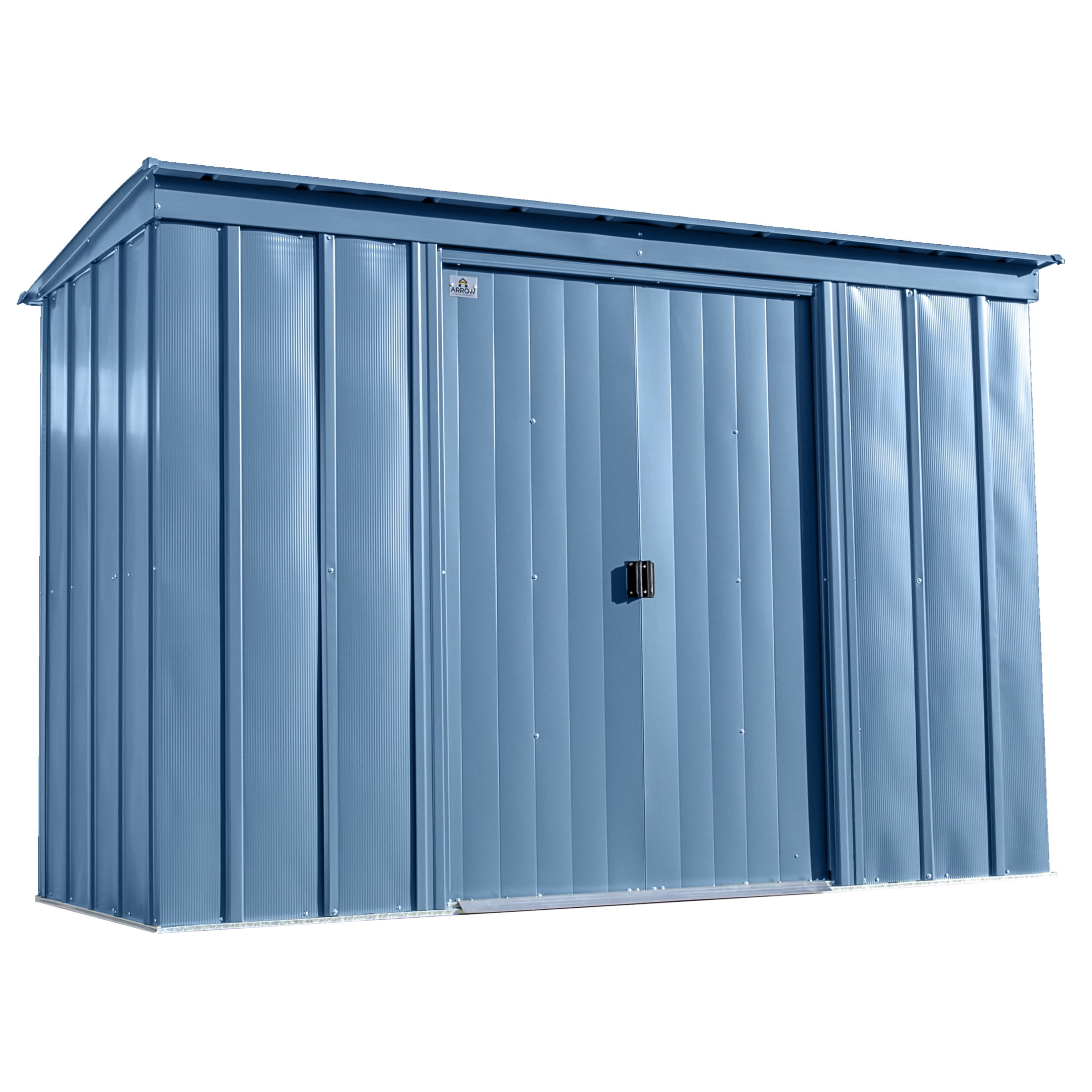 Arrow Classic 10 x 4 x 6 ft Blue Grey Steel Storage Shed