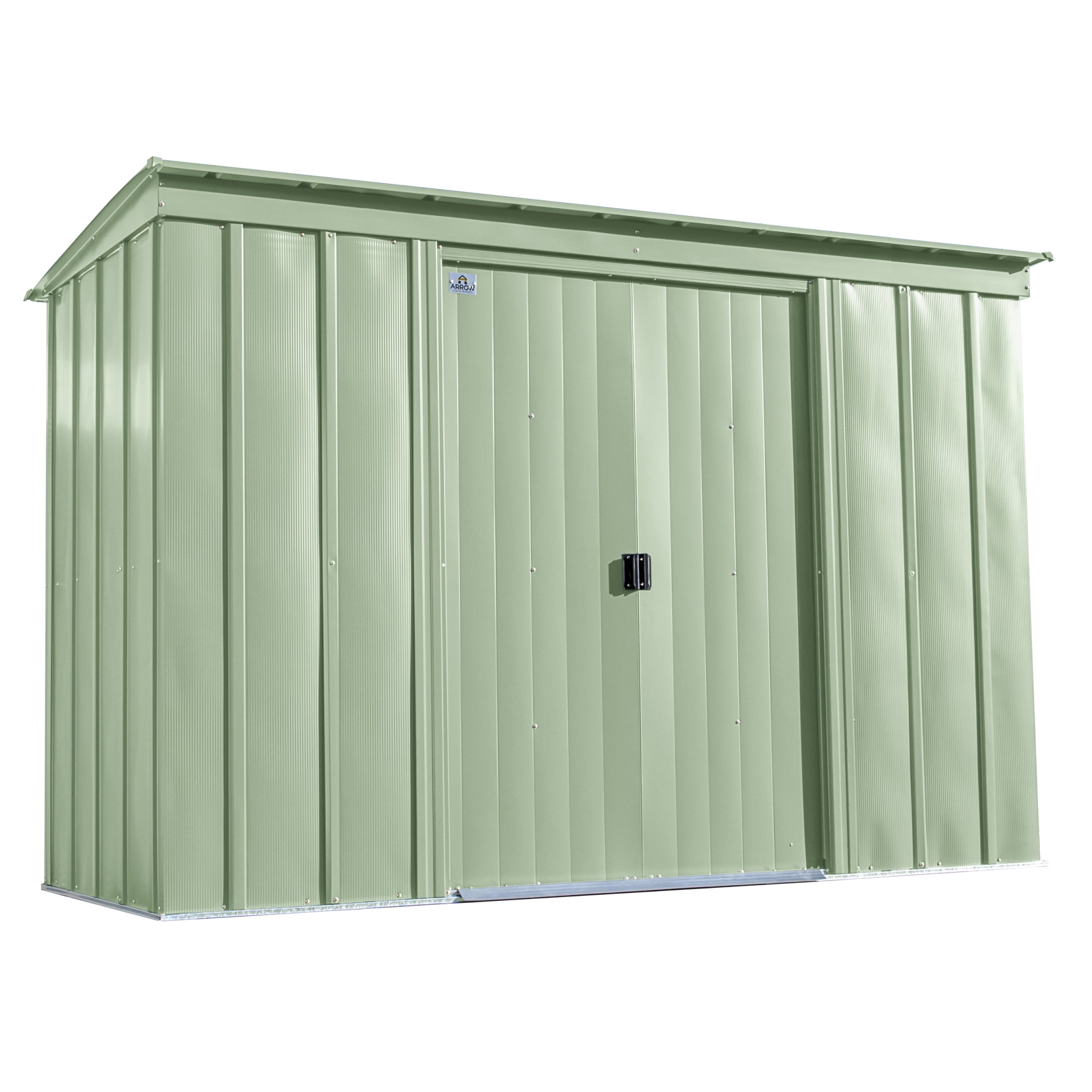 Arrow Classic 10 x 4 x 6 ft Sage Green Steel Storage Shed