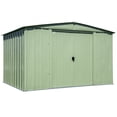 thumbnail image 1 of Arrow Classic 10 x 8 x 6 ft Sage Green Steel Storage Shed, 1 of 19