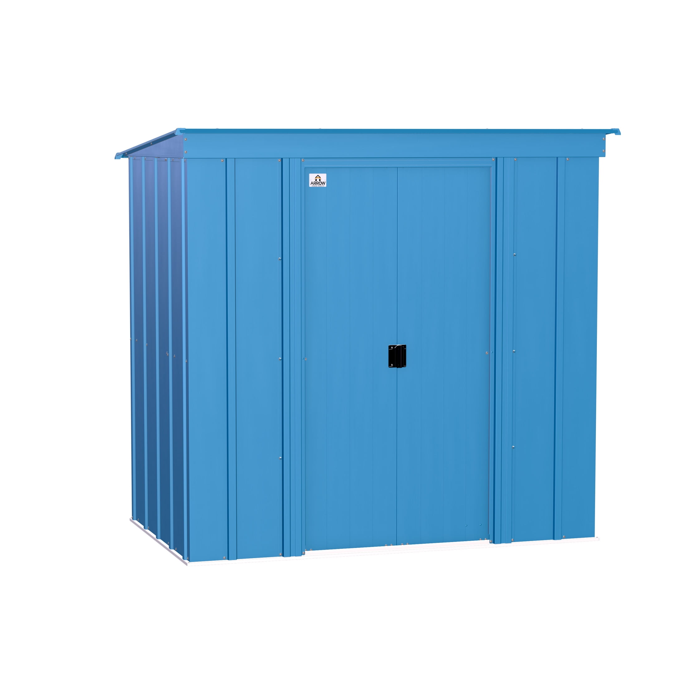 6 ft. x 4 ft. Blue Grey Galvanized Steel Storage Shed