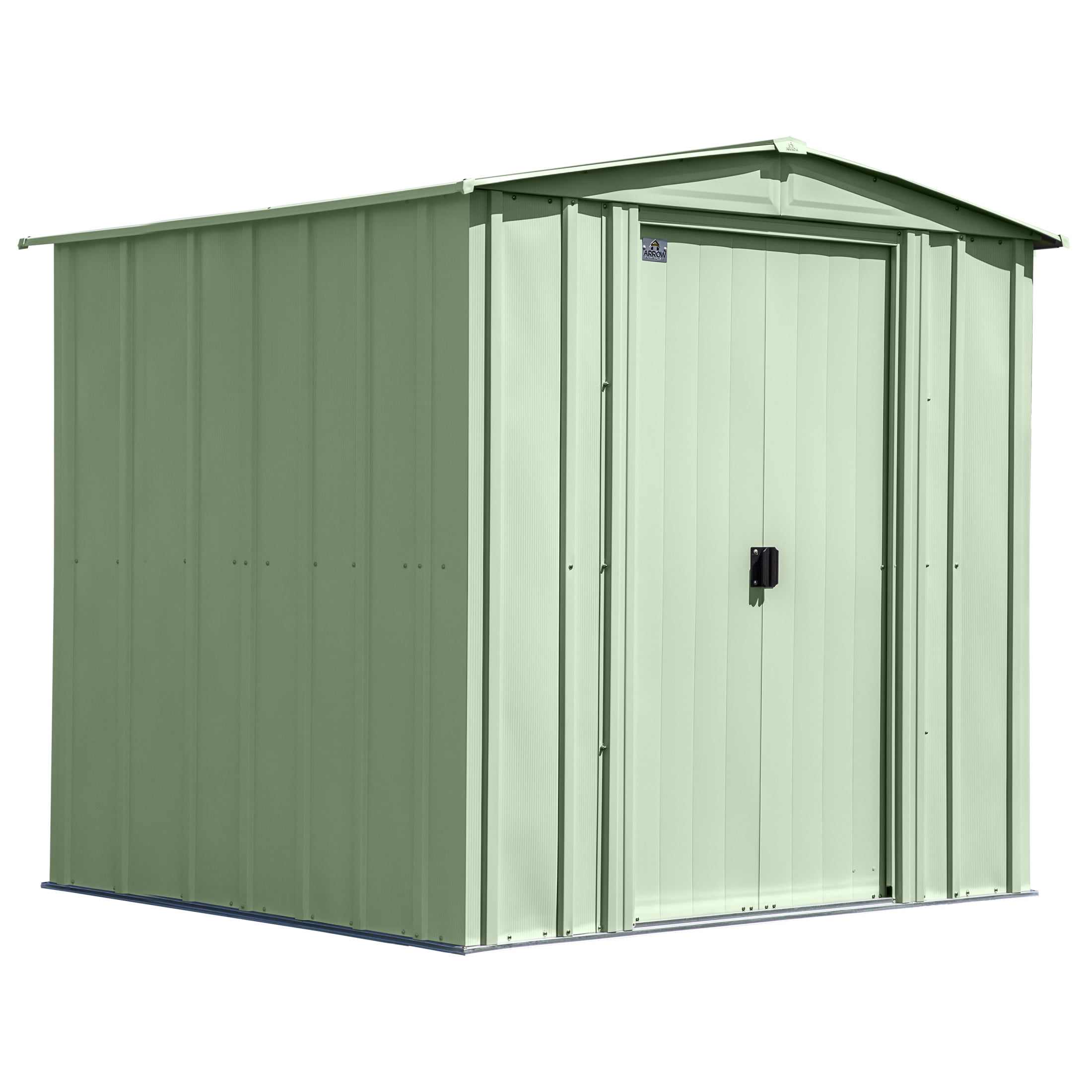 6 ft x 7 ft Sage Green Steel Storage Shed Kit