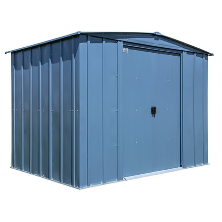Arrow Classic Steel Storage Shed, 8x6, Blue Grey