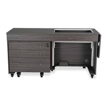 Kangaroo Kabinets Kangaroo Sewing Cabinet with Joey Three Drawer Storage Cabinet Grey Drop Ship