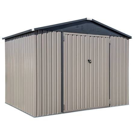 COVER-IT 8 x 6 x 6 ft Brown Shed