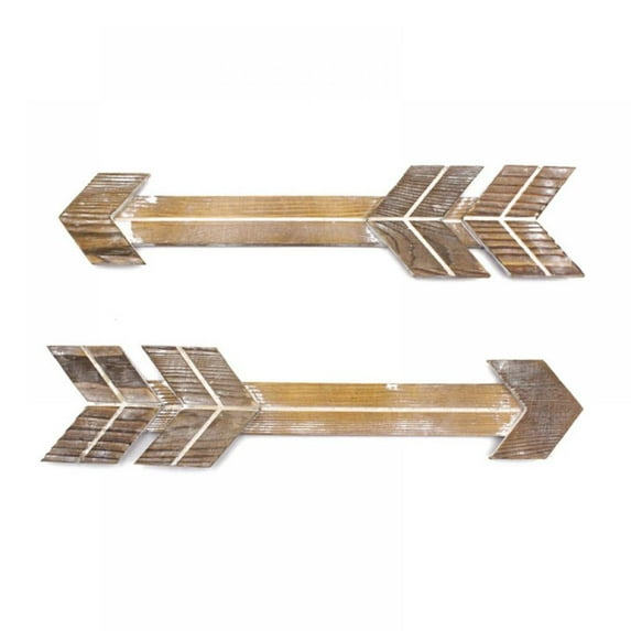Arrow Decor, Rustic Wood Arrow Sign Wall Decor,Decorative Handmade Farmhouse Decor and Ideas, 2 PCS