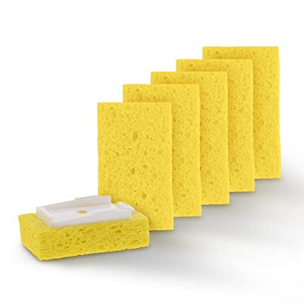Dish Wand Refills Sponge Heads Sponge Individually Wrapped, 18 Pack Duty  Dishwashing Sponge with Handle Refill Replacement Head, Scouring Pad Wipes