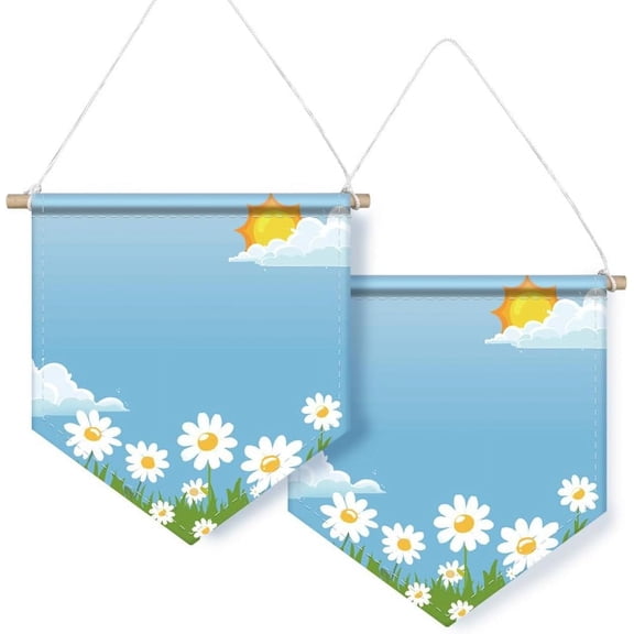 Arrow Door Wall Hanging Polyester Sign for Festival for Festival Party Decoration Supplies Flower 270x245mm DIY