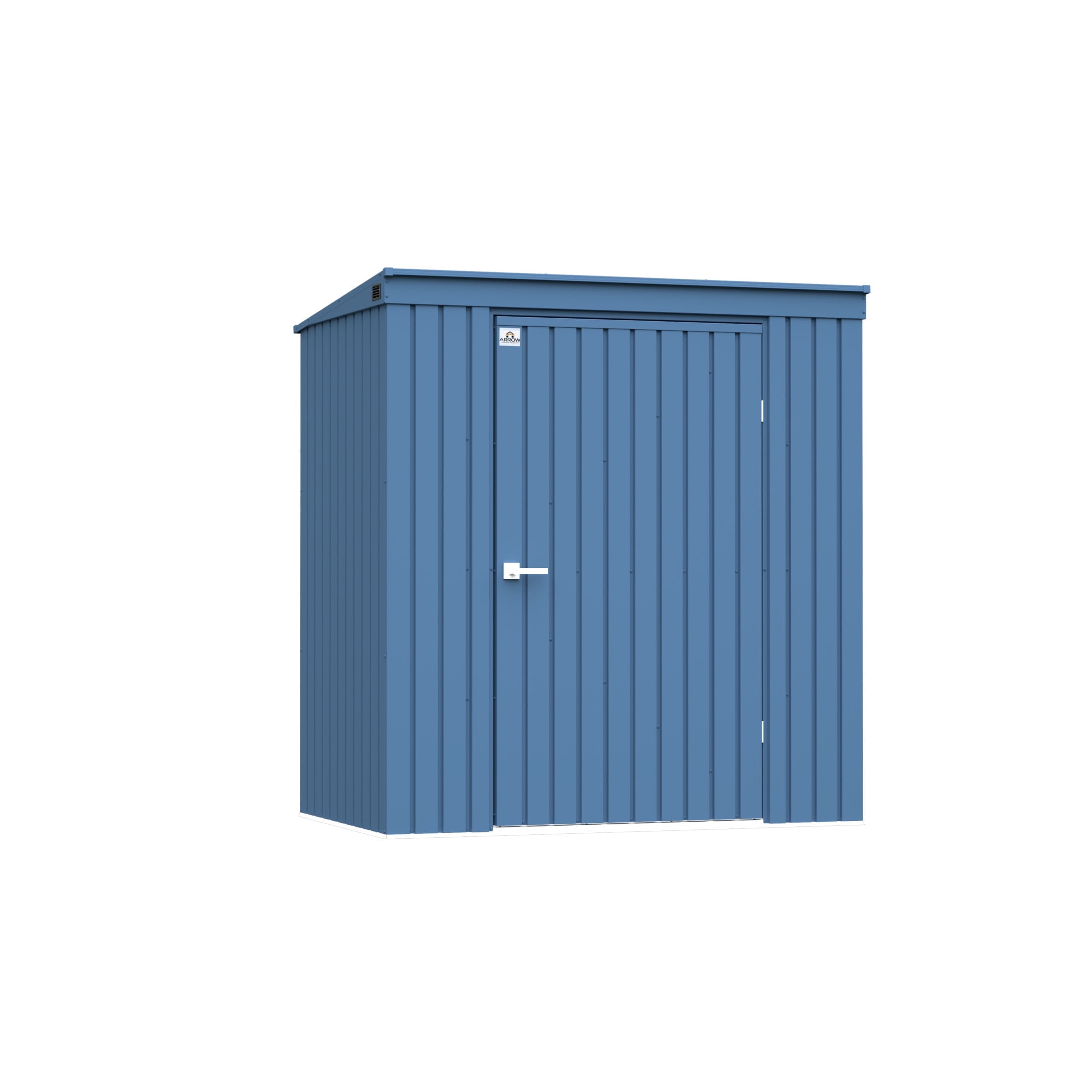 Elite 6 ft. x 4 ft. Blue Grey Metal Storage Shed