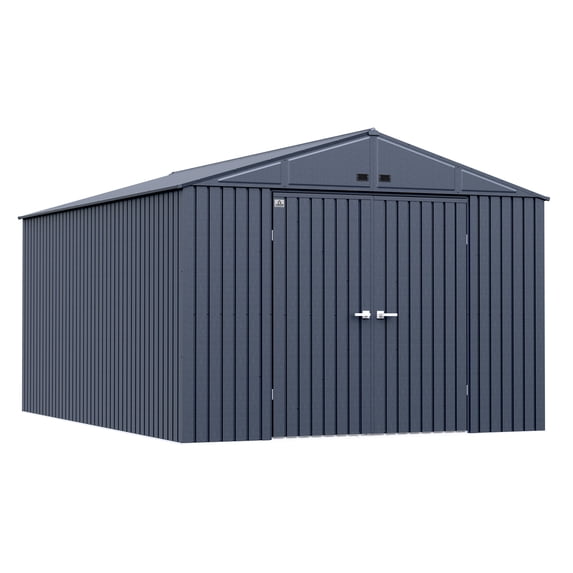 Arrow Elite 10 x 14 x 8 ft Anthracite Steel Storage Shed