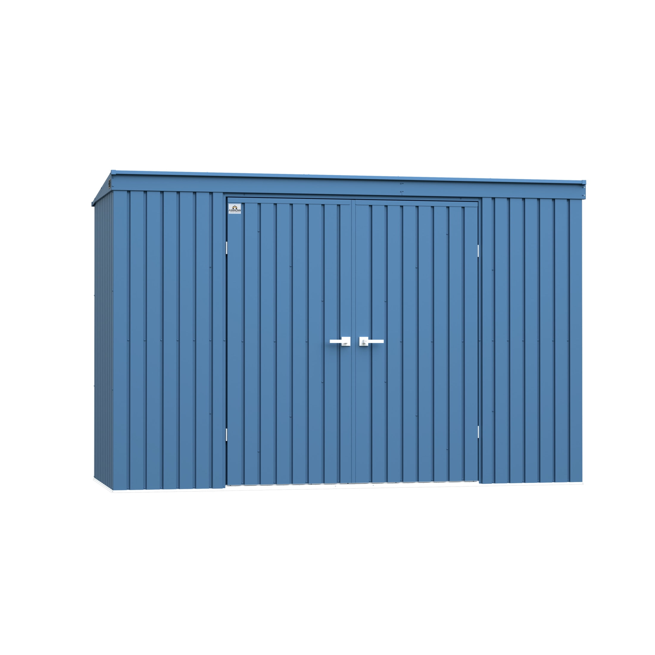 Arrow Elite 10 x 4 x 6 ft Blue Grey Steel Storage Shed