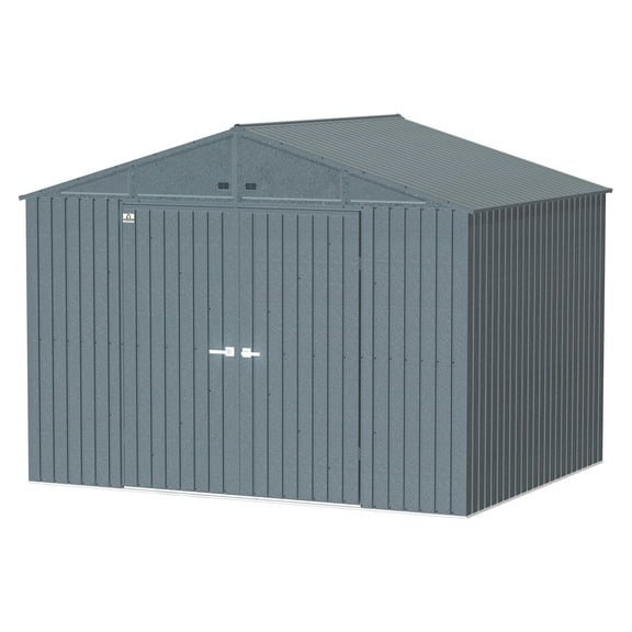 Arrow Elite 10 x 8 x 8 ft Anthracite Steel Storage Shed