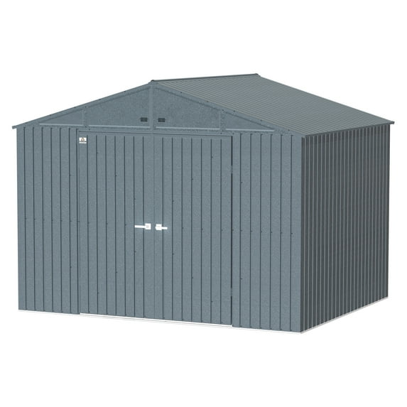 Arrow Elite 10 x 8 x 8 ft Anthracite Steel Storage Shed