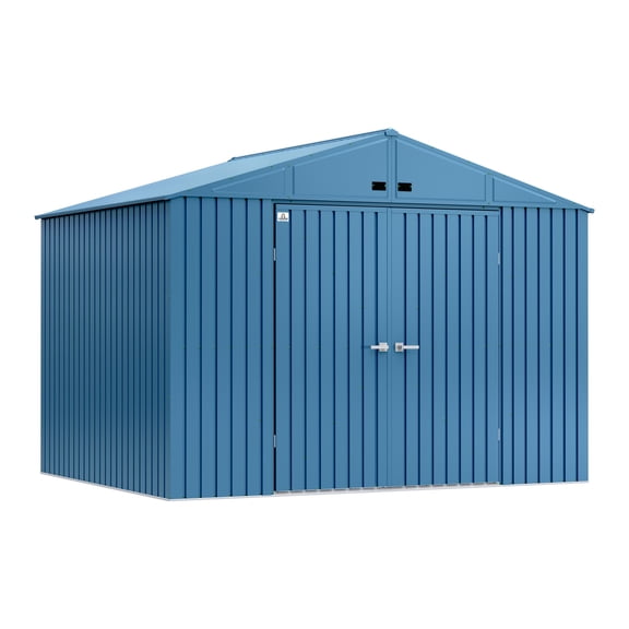Arrow Elite 10 x 8 x 8 ft Blue Grey Steel Storage Shed