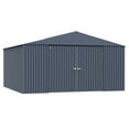 thumbnail image 1 of Arrow Elite 14 x 14 x 8 ft Anthracite Steel Storage Shed, 1 of 17