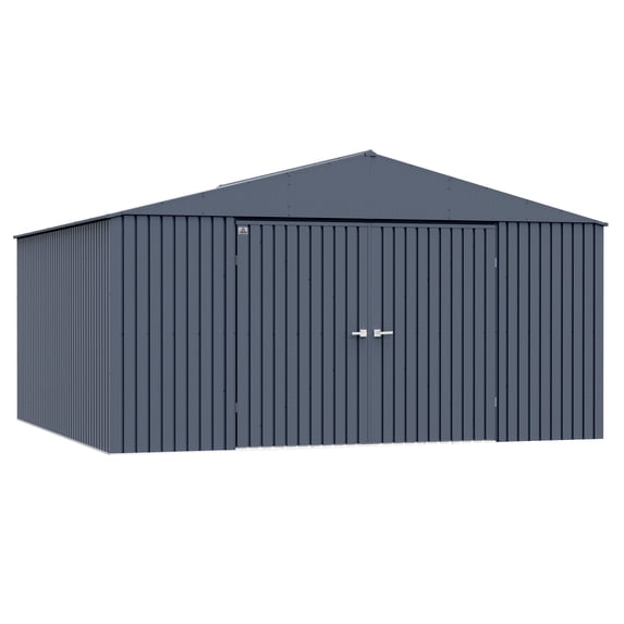 Arrow Elite 14 x 14 x 8 ft Anthracite Steel Storage Shed