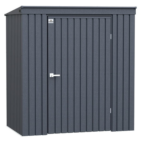 Arrow Elite 6 x 4 x 6 ft Anthracite Steel Storage Shed