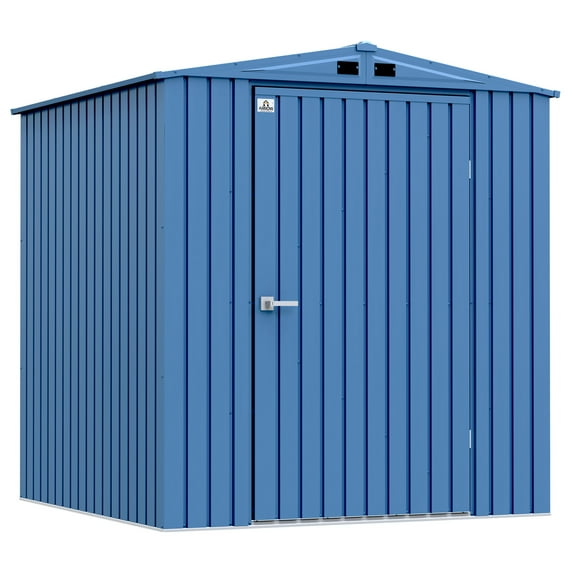 Arrow Elite 6 x 6 x 7 ft Blue Grey Steel Storage Shed