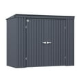 thumbnail image 1 of Arrow Elite 8 x 4 x 6 ft Anthracite Steel Storage Shed, 1 of 16