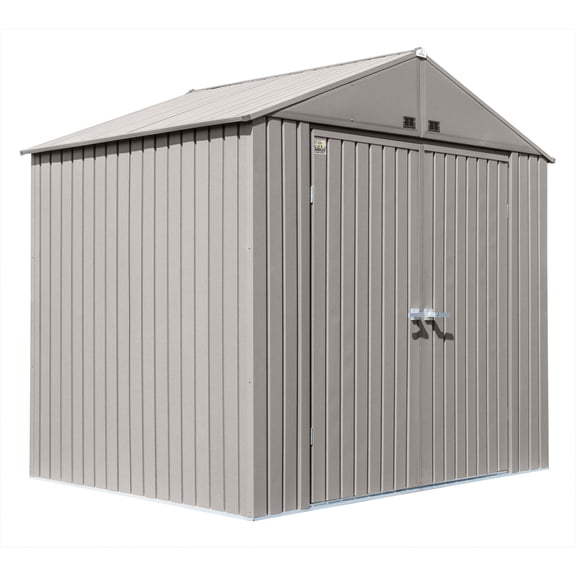 Arrow Elite 8 x 6 x 8 ft Cool Grey Steel Storage Shed