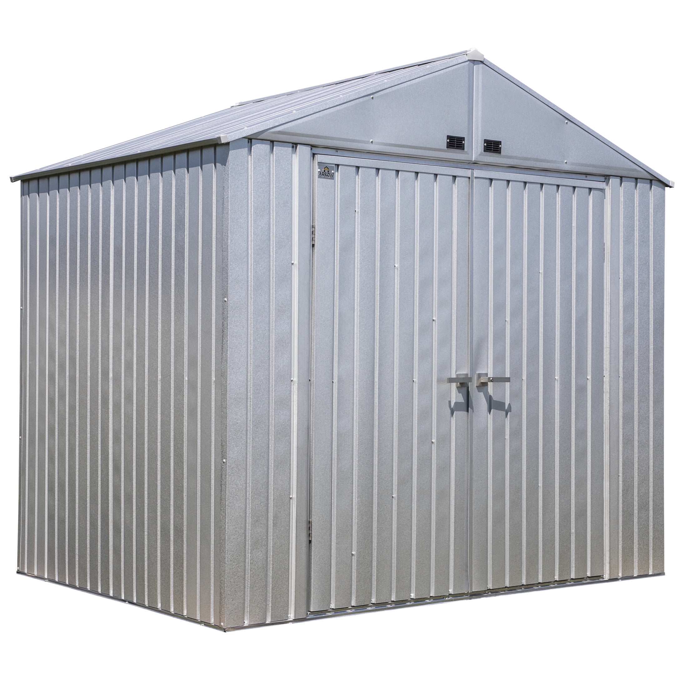 Elite 8' x 6' Silver Galvalume Steel Storage Shed Kit