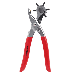 Arrow Ergonomic Revolving Hole Punch, 6-Punch Sizes, Red