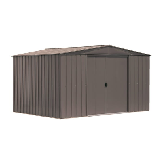 Arrow Essentials 10 x 8 x 6 ft Oswego Tea Steel Shed