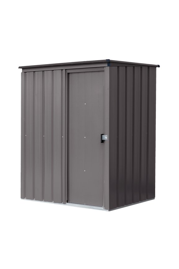 Essentials 5 x 3 x 6 ft Oswego Tea Steel Shed