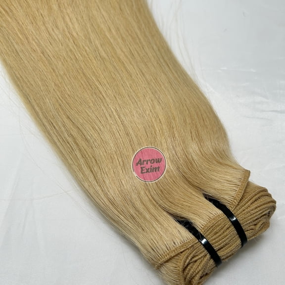 Arrow Exim 613 Blonde hair extension Straight - 16 inch, 100% Remy Human Hair for Women