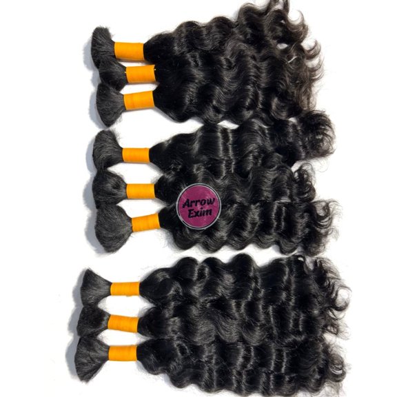 Arrow Exim Deep Curly Bulk Hair Extensions - 24 Inch
