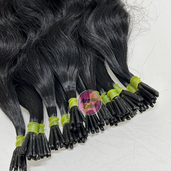 Arrow Exim Luxury Wavy I-Tip Hair Extensions – Soft, Tangle-Free Remy Human Hair - 20 inch, 100% Remy Human Hair for Women