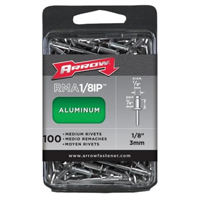 Arrow Fastener 091-RMA.13IP -100-Pc Medium .13 Aluminum Rivet - Walmart.com