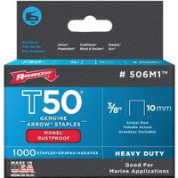 Arrow Fastener Arrow T50 Heavy-Duty Monel Staple