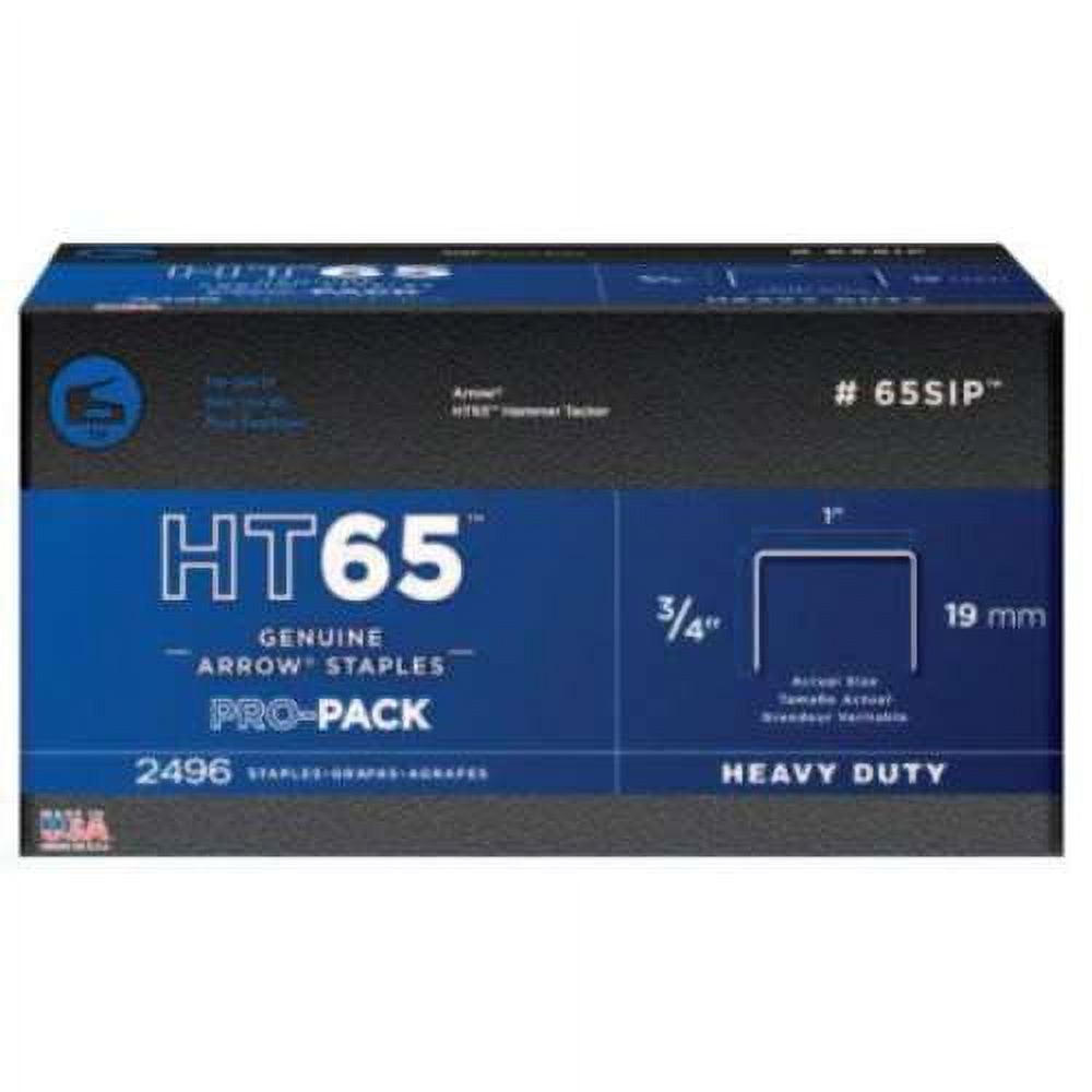 Arrow Fastener 65SIP 3/4-Inch HT65 Pro Staples, 2496 Count