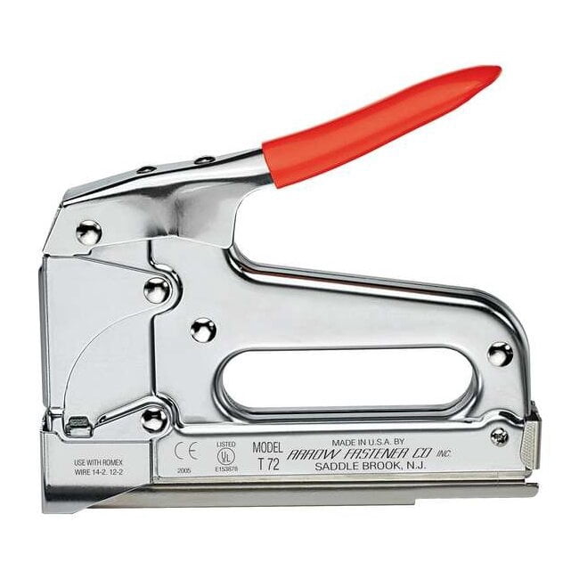 Arrow Fastener Heavy Duty 3/4 in. Wide Crown Wire Stapler Silver