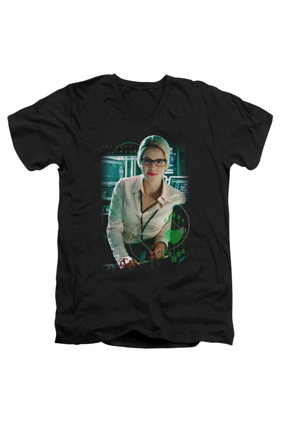Arrow - Felicity Smoak - Slim Fit V Neck Shirt - Large