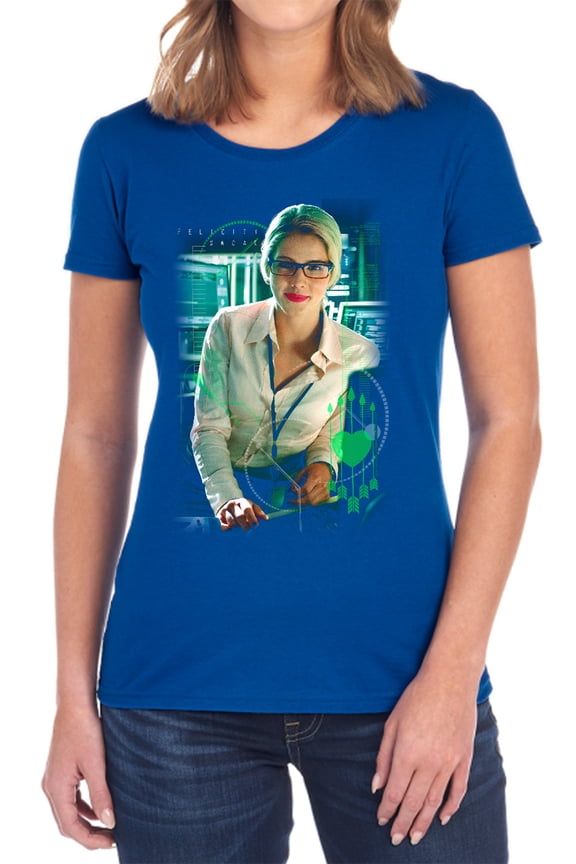 Arrow Felicity Smoak Women's T Shirt, Royal, Large